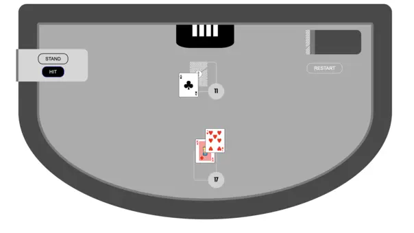 blackjack table