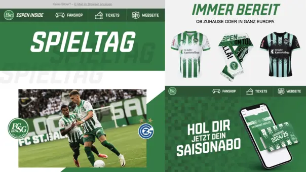 FC St. Gallen newsletter gameday
